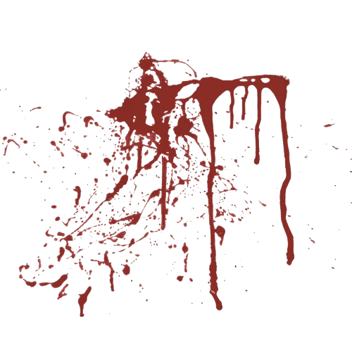 Elément de décor - tâche de sang - E. B. Ashford, auteur de romans horrifiques et fantastiques.