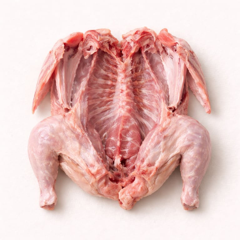 Processed chicken carcass halal certified for export