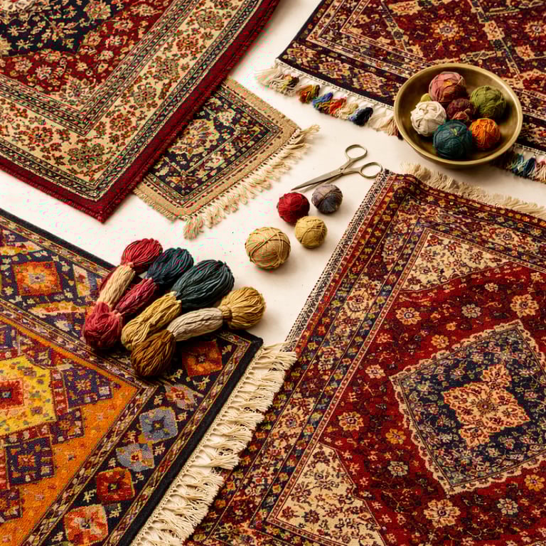Handwoven carpets and rugs