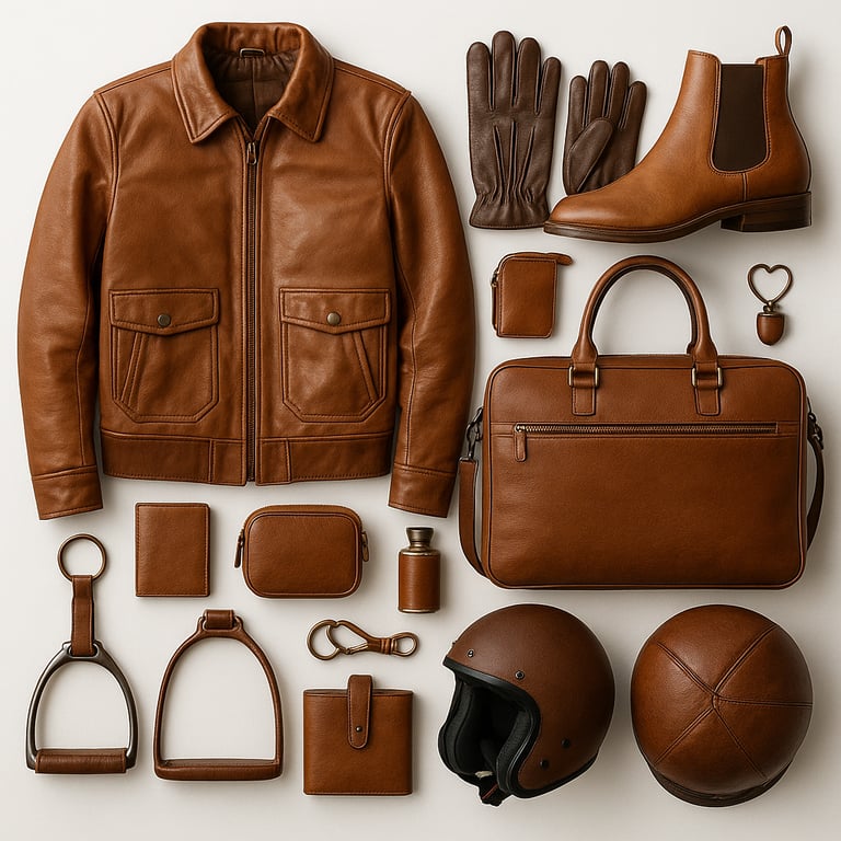 Premium Pakistani leather jackets, bags, and accessories