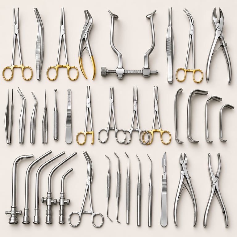Advanced cardiovascular instruments for cardiac and vascular surgery