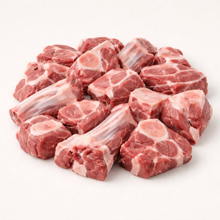 Mixed mutton curry cuts for bulk export