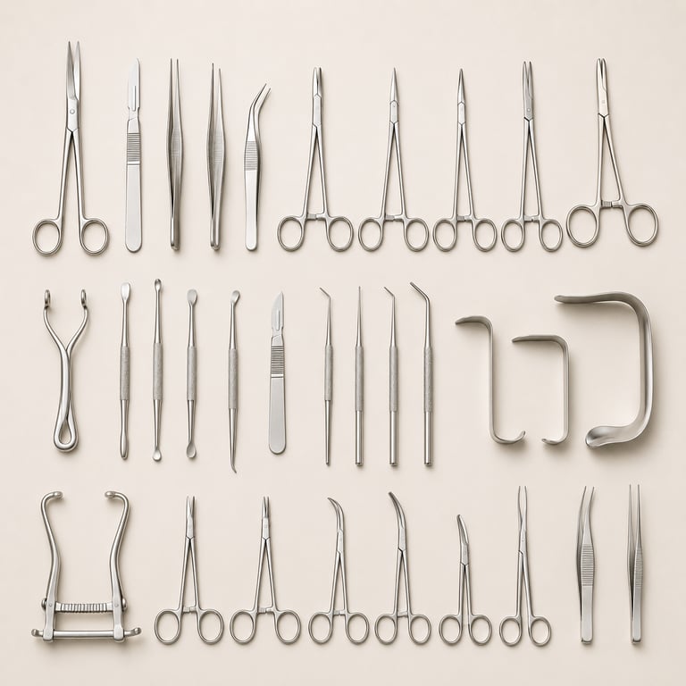 Premium general surgical instruments for hospital and operating room procedures