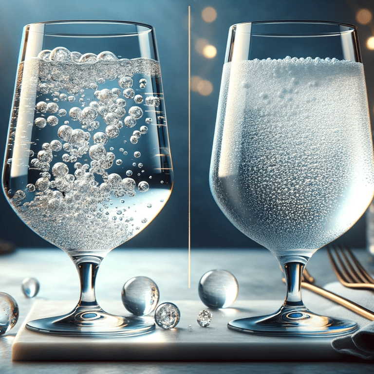 two glasses of water in a glass of water