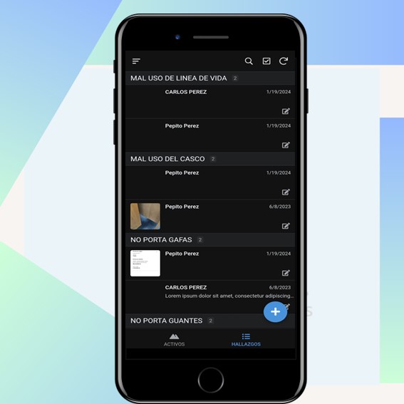 reporte de personal seguridad en el trabajo