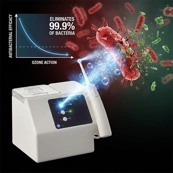 How the Aquolab ozone water flosser eliminates bacteria