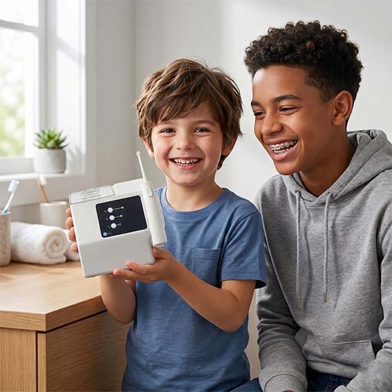 Image de présentation du jet dentaire pour enfants et adolescents Aquolab 
