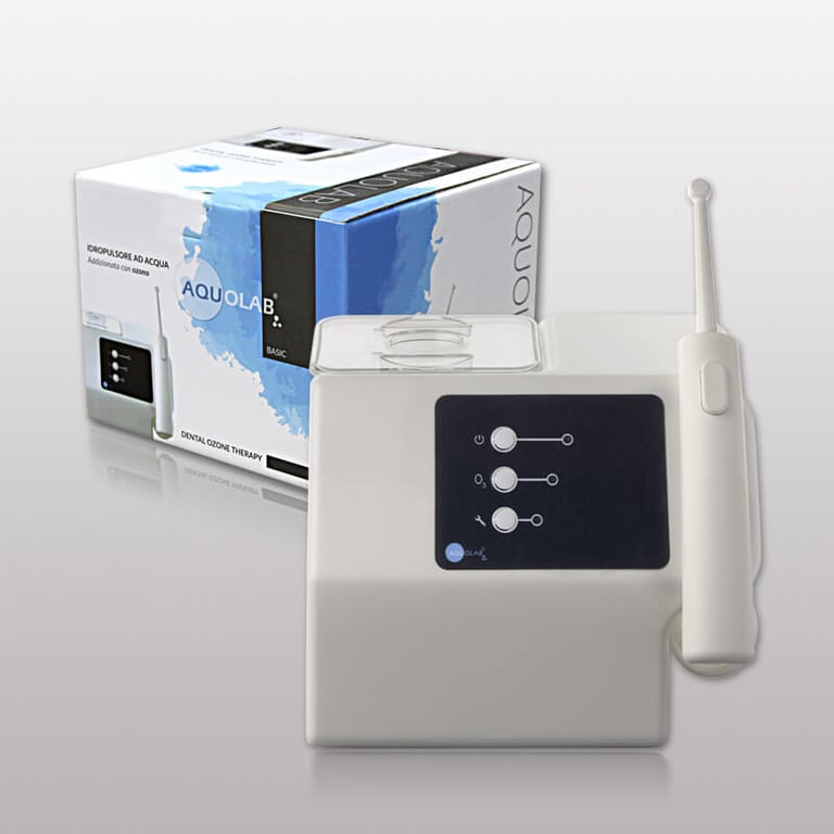 Alternativa a los cepillos interdentales: Irrigador dental con ozono Aquolab hygiene-precision.com