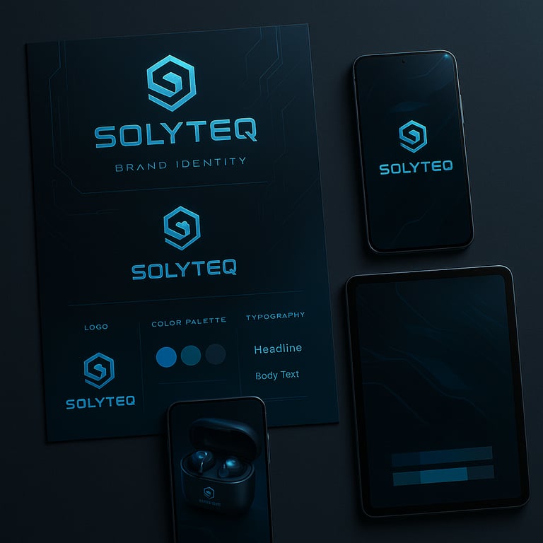 a tabletop with a phone and a tablet