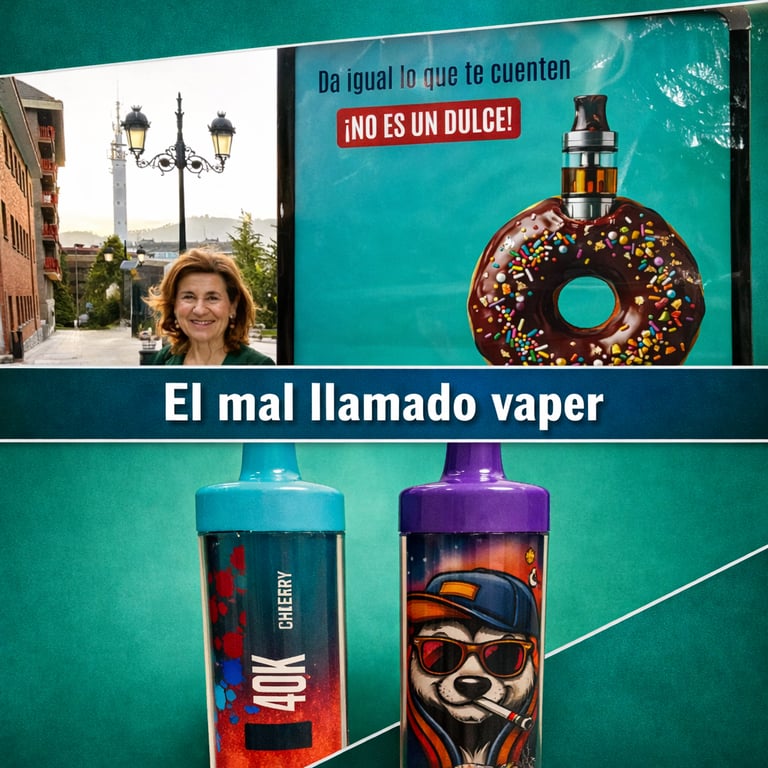 El mal llamado vaper, epidemia entere menores