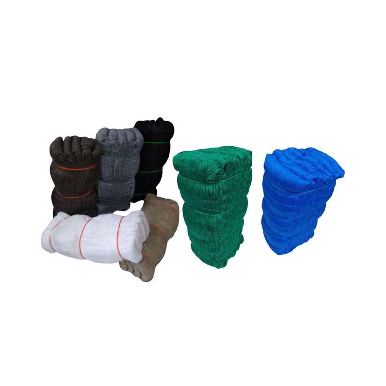 fardos de redes e telas de proteção