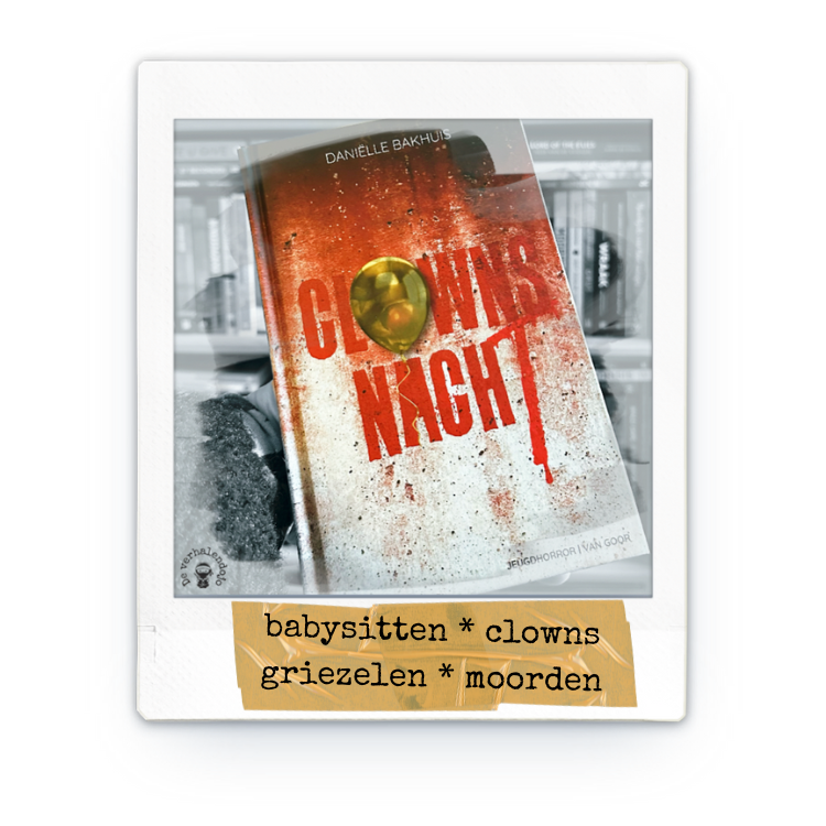 Polaroid van boek Clownsnacht