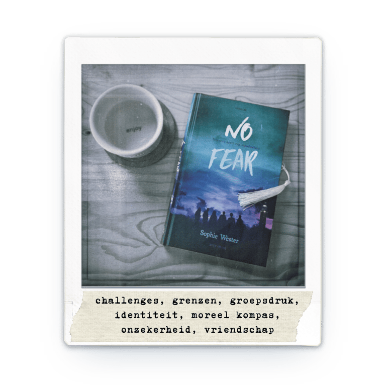 Polaroid boek 'No Fear' met belangrijkste thema's