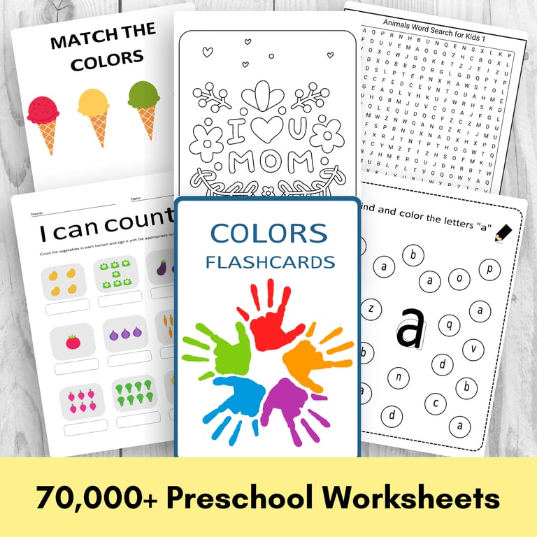 Preschool worksheets