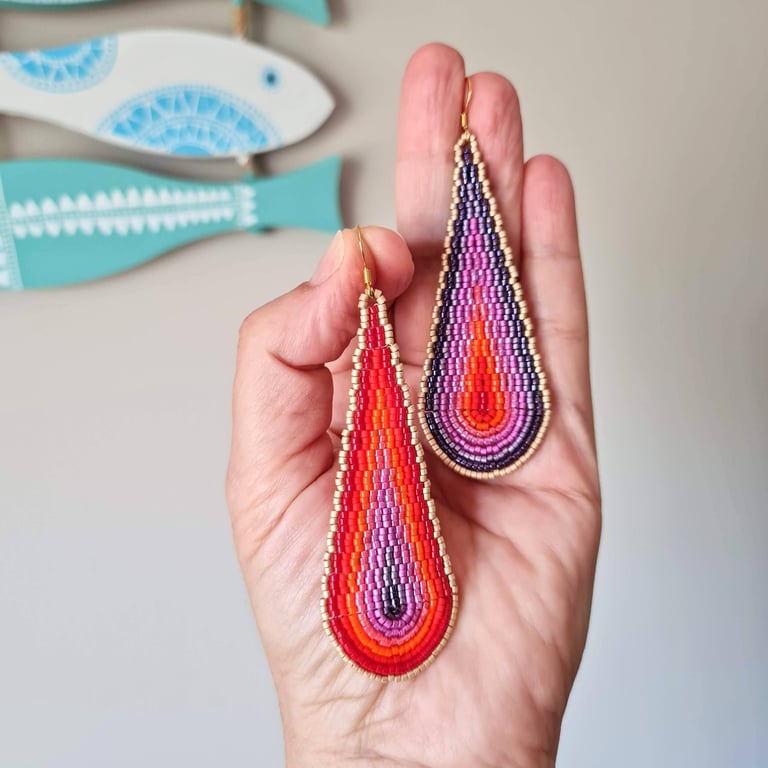 beaded earrings video tutorial