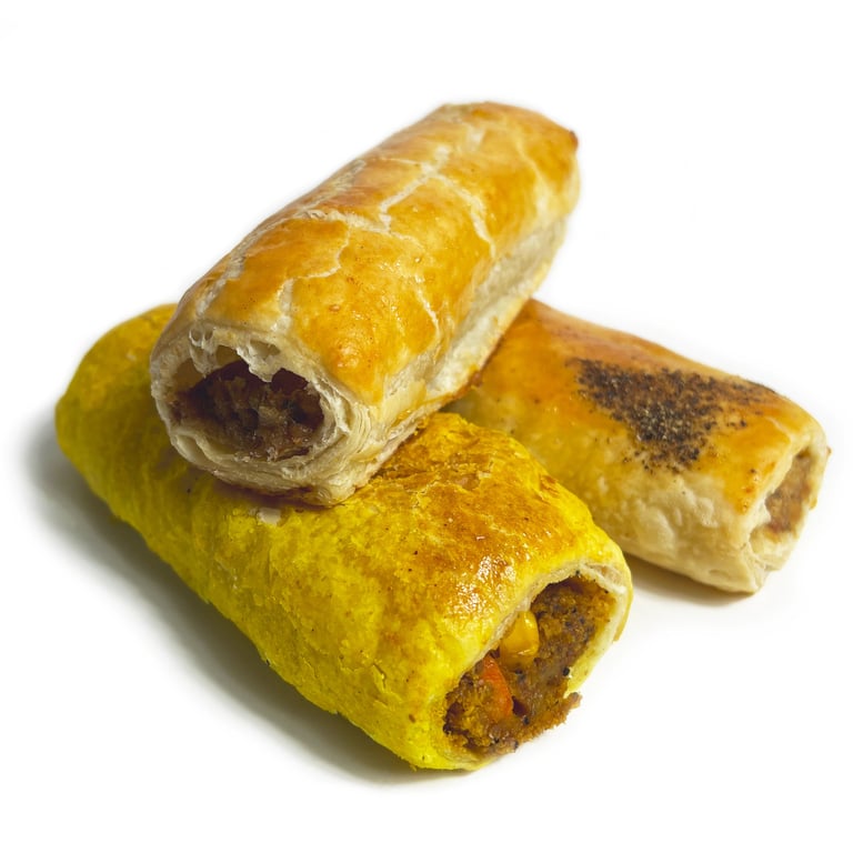 Pork Beef and Vegetarian Sausage Rolls