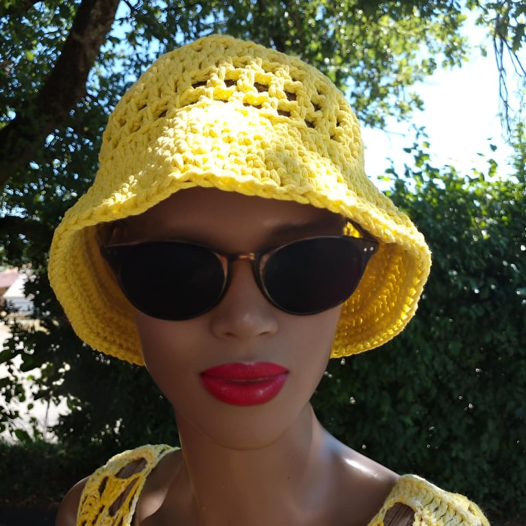 Chapeau au crochet Bobbysol de Cachalabibi