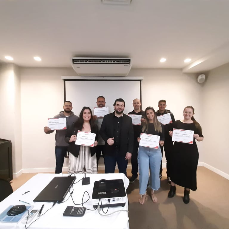 Turma curso incendio