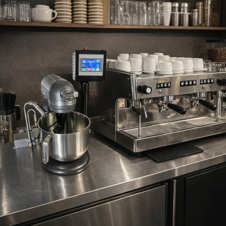 Nitrogen ice cream machine and coffee