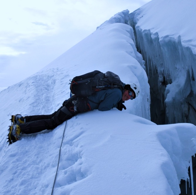 crevasse on Cotopaxi