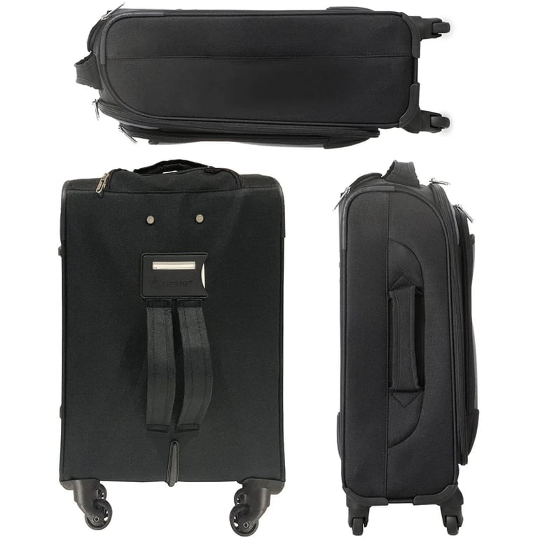 Aerolite Super Lightweight 4 Wheels Soft Shell Cabin Luggage