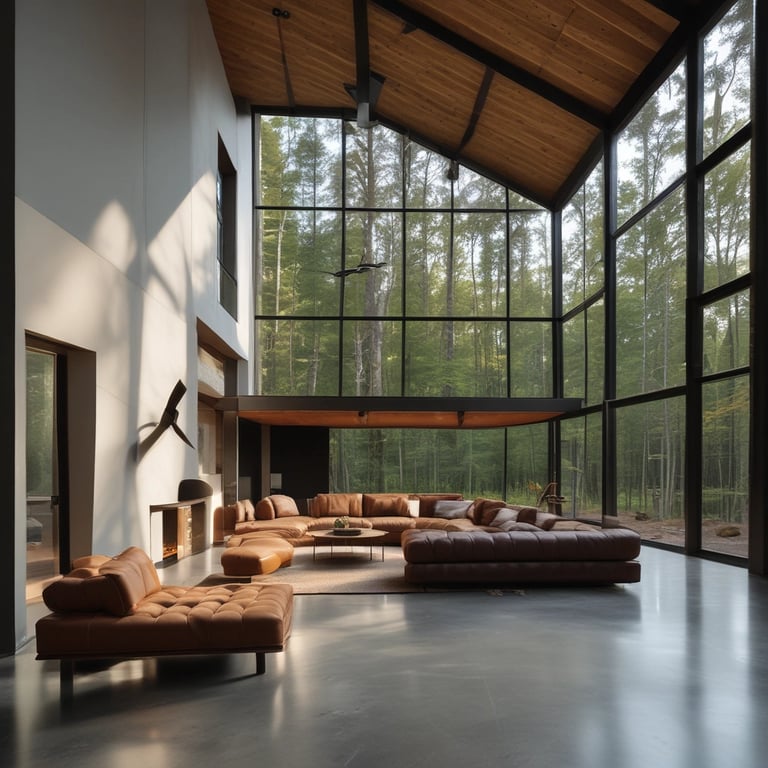 Bright living room with modern inventory