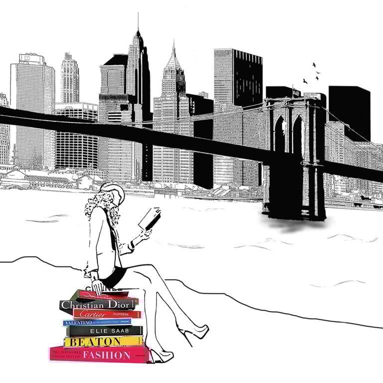 Benoît Daniel-Pham, oil painting, fashion illustration, Assouline, NY Times