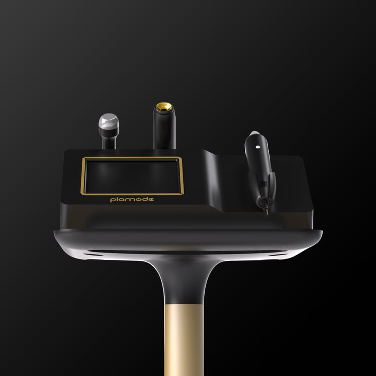 Plamode professional cold plasma skin rejuvenation device for aesthetic facial treatments.