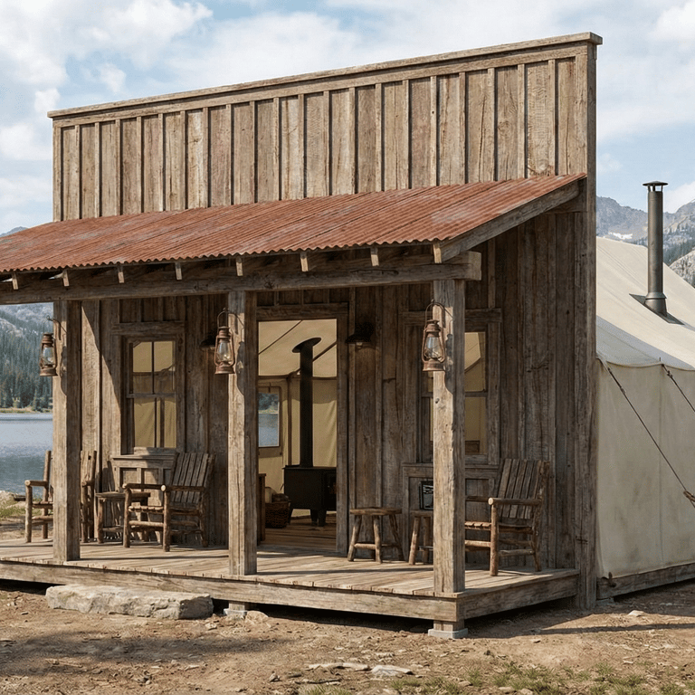 Airbnb facade (Wall tent)