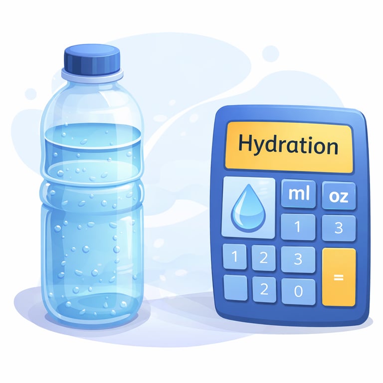 como calcular el agua necesaria diaria