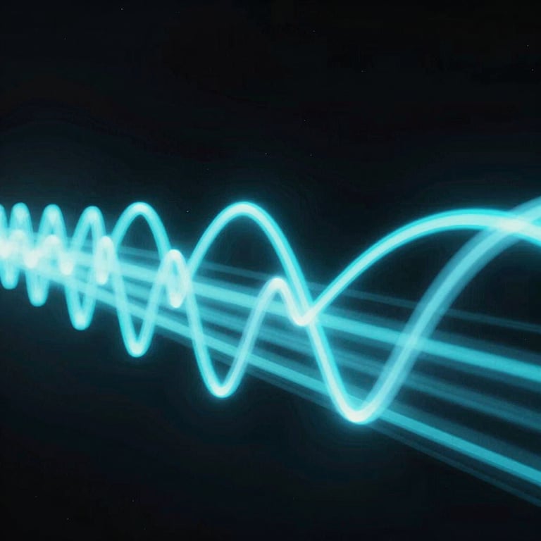 Abstract light trails of electric cyan against a deep black background, representing the speed of intelligent data.