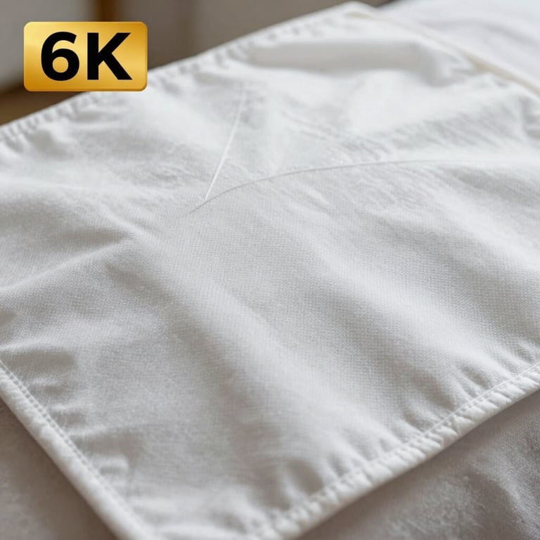 Close-up of a custom-molded nursing cover with high-quality fabric texture and soft white lighting.