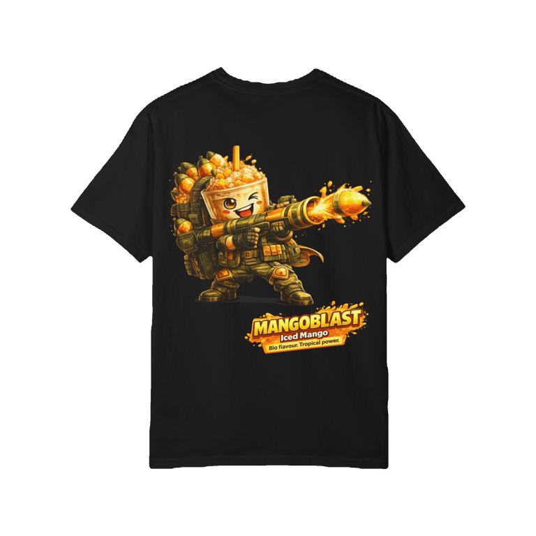 Mangoblast Graphic T-Shirt Back Design | thepour.shop