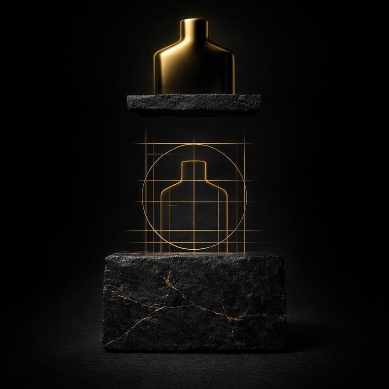 Brand system foundation visual showing structured identity built to support hospitality business growth