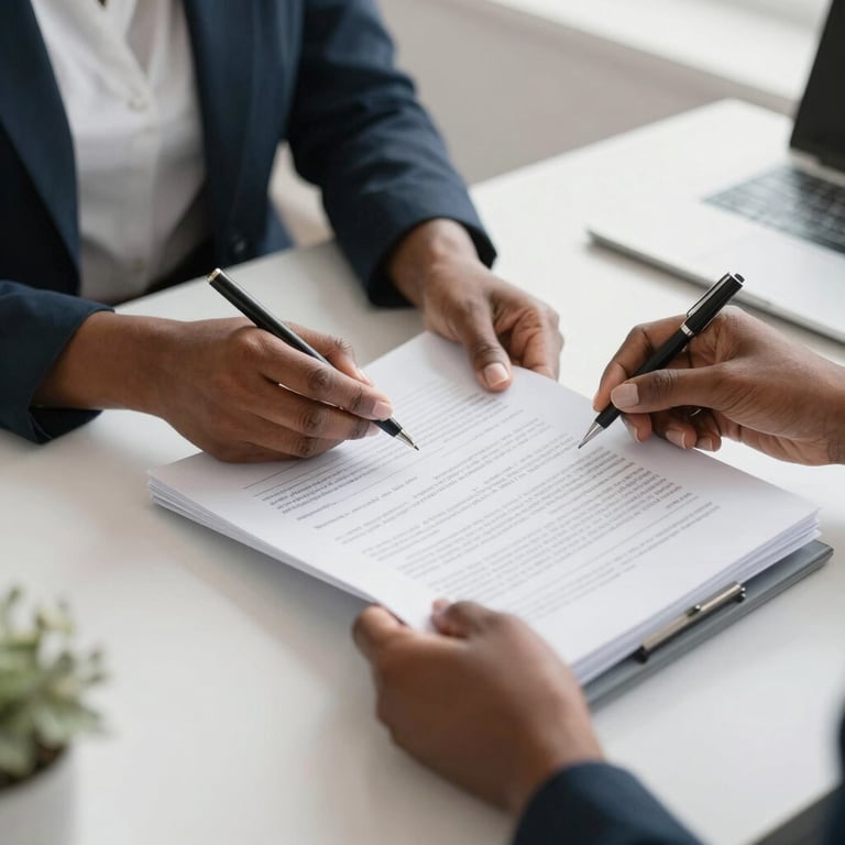 image of administrative handling papers documents