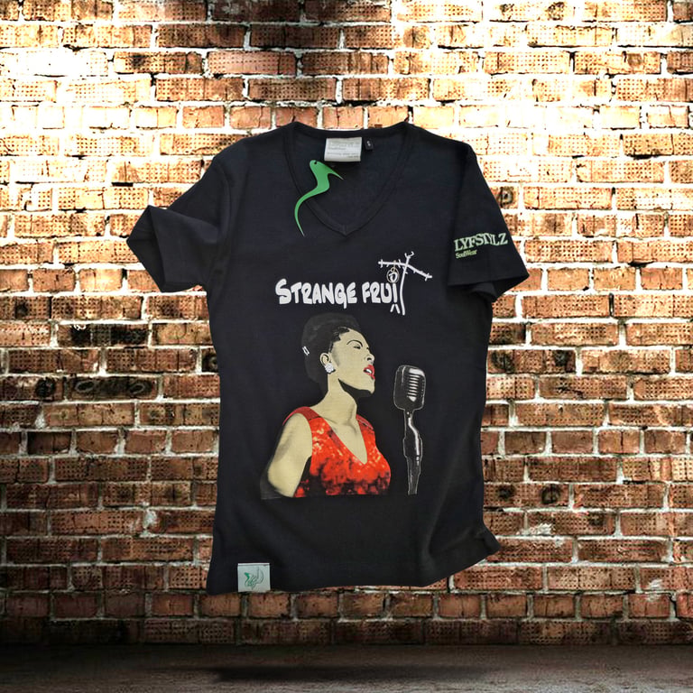 T-shirt V-neck Billie Holiday