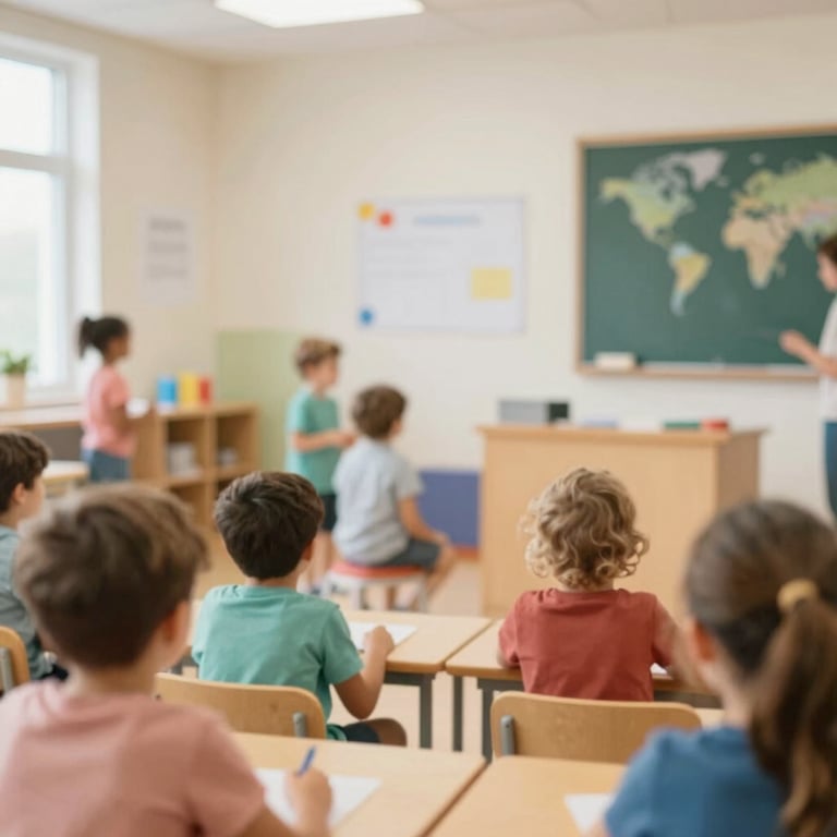 Bērniem draudzīgs stūrītis klīnikā ar rotaļlietām un krāsainiem elementiem.