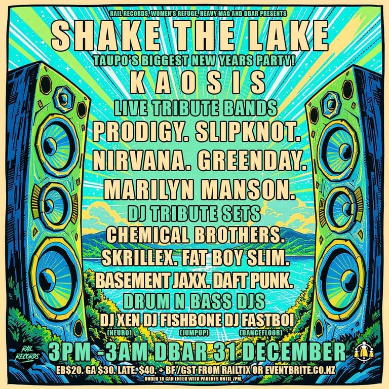 New Years Eve Taupo Shake The Lake
