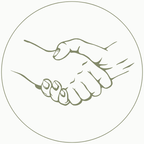 Poignée de mains representant un engagement de confiance pour des services à la personne