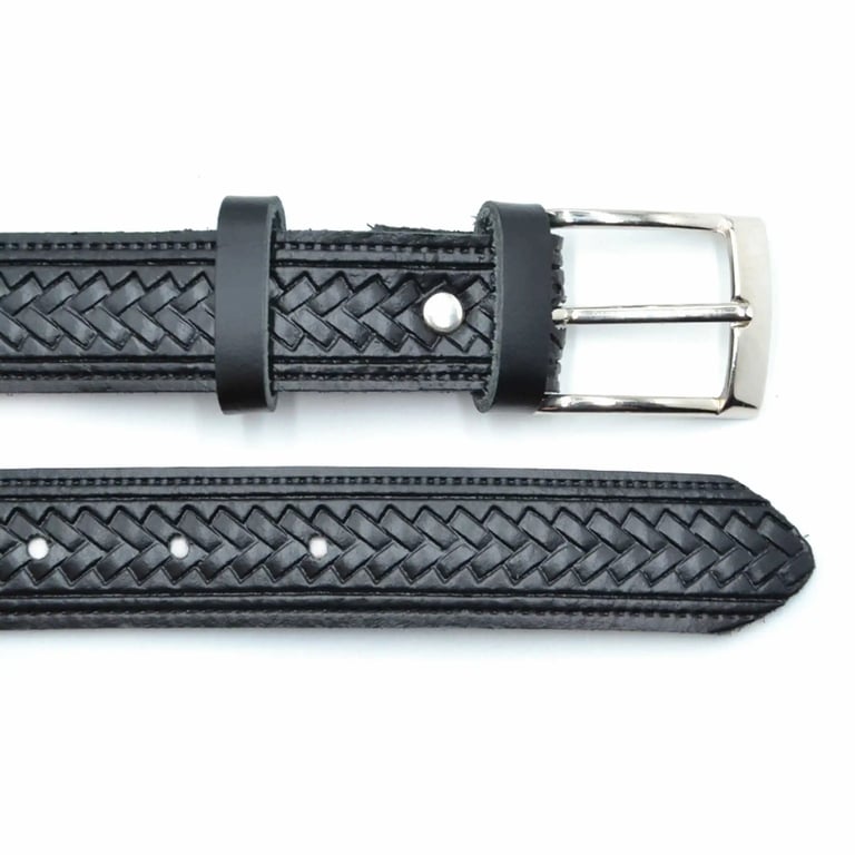 embossed leather belt wholesale production