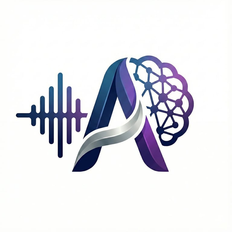 Symbole graphique du logo Appellia mêlant onde sonore et cerveau artificiel