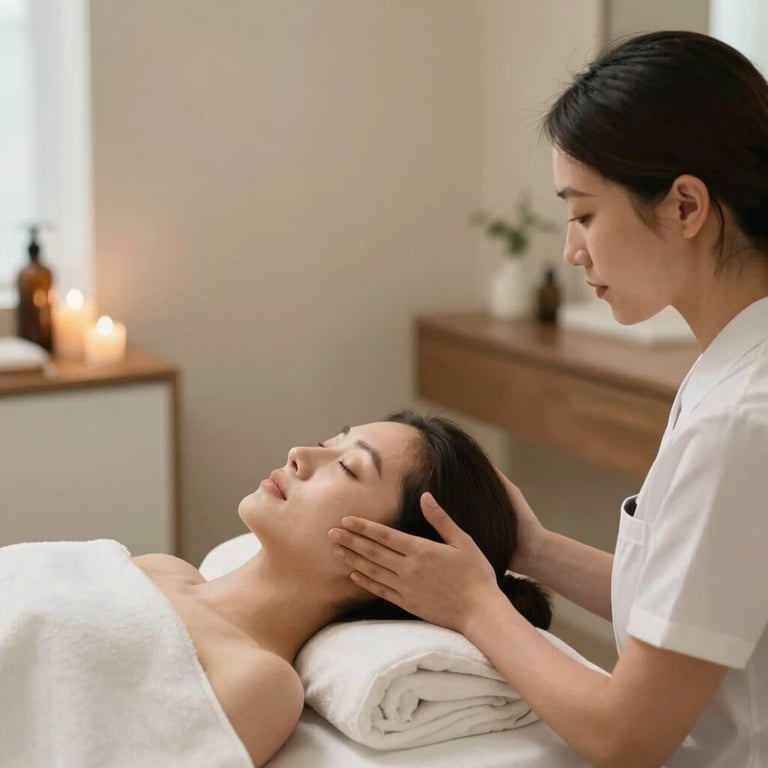 Soft-focus photography of a calm, professional wellness center in North America, highlighting a sense of peace and mental health support.