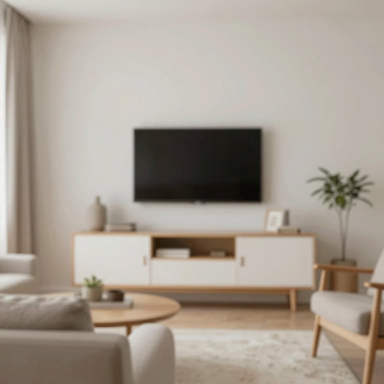 A peaceful, minimalist home environment representing the financial stability achieved through expert credit guidance.