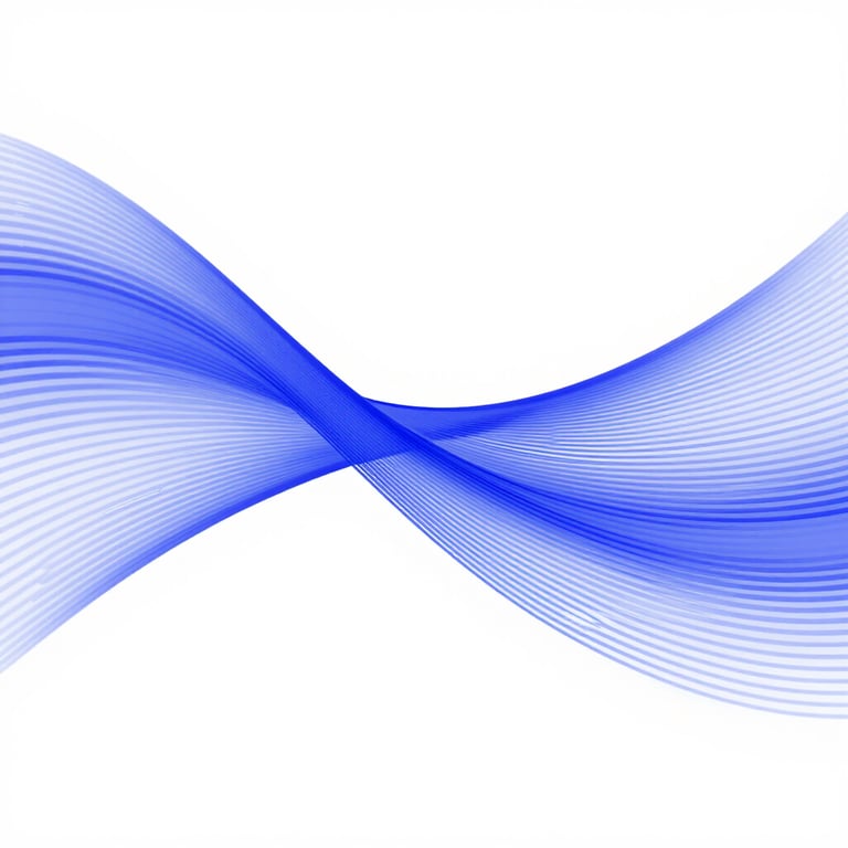 Abstract representation of big data using flowing lines of #1A3E6F and #D4DCE4 against a clean white background.