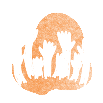 an icon of raised hands