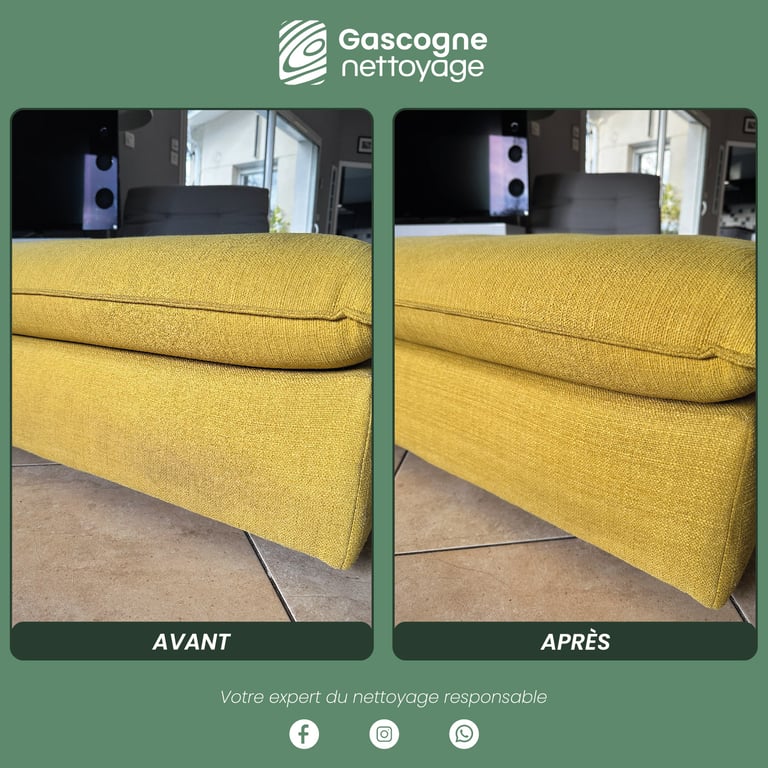 Gascogne Nettoyage | Nettoyage banquette Sud Gironde