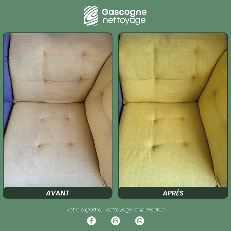 Gascogne Nettoyage | Nettoyage canapé Andernos