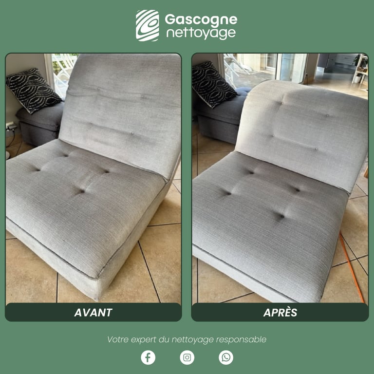 Gascogne Nettoyage | Nettoyage fauteuil Léognan