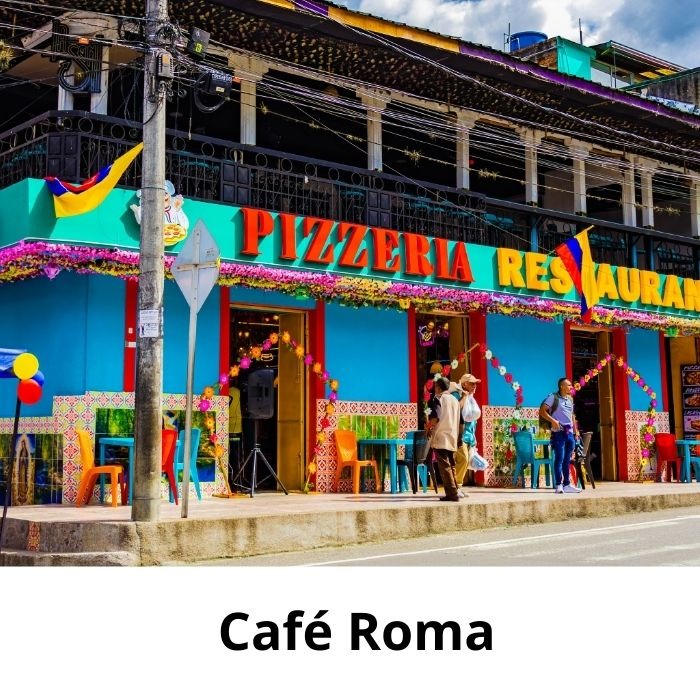 Restaurante y Pizzeria, Café Roma, ubicaedo en Cajamarca Tolima