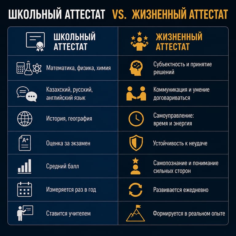школьный аттестат Казахстан